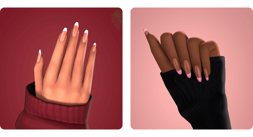 Галерея мода Маникюр French Tip Nails #1